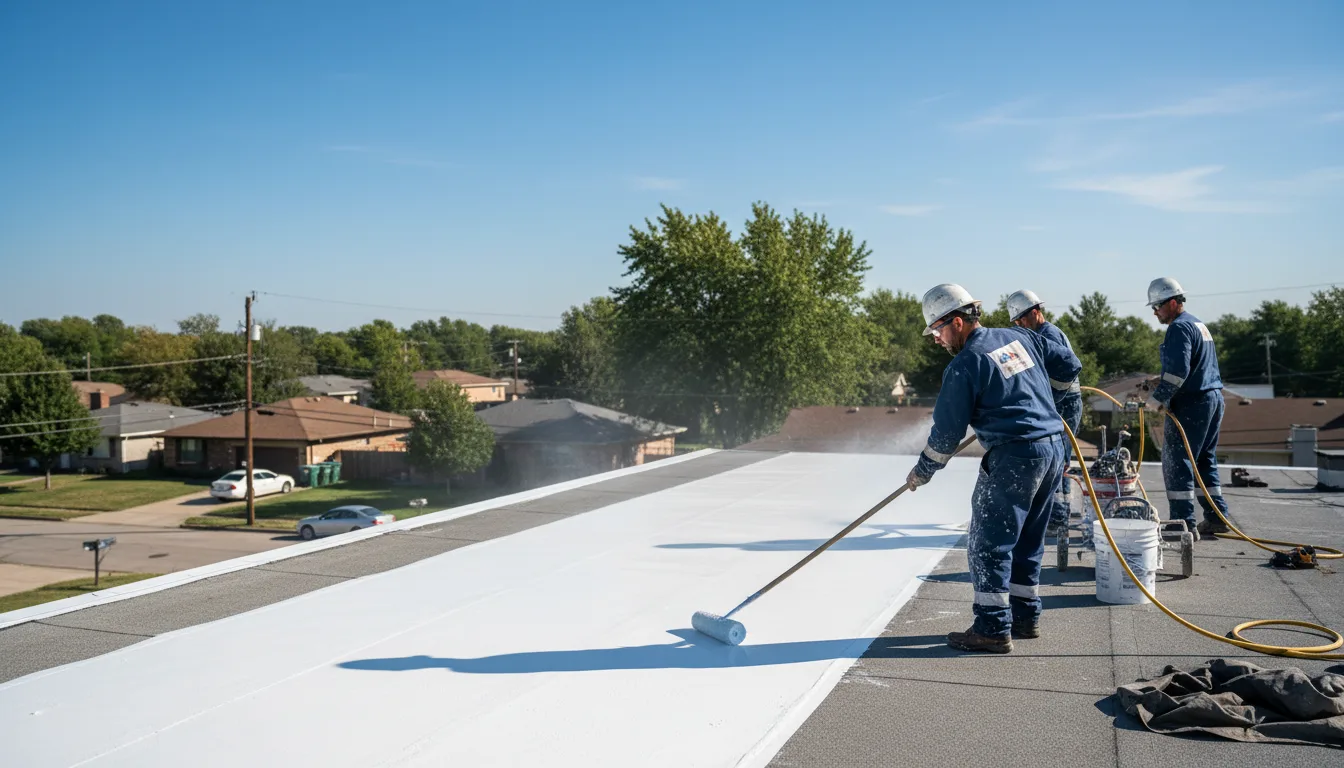 Commercial roof coating in Mason City, IA near me